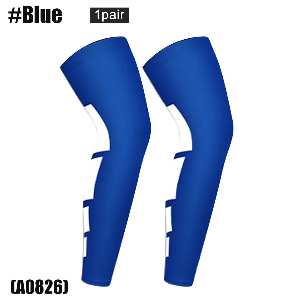 1Pair Super Elastic Basketball Leg Warmers Calf Thigh Compression Sleeves Knee B