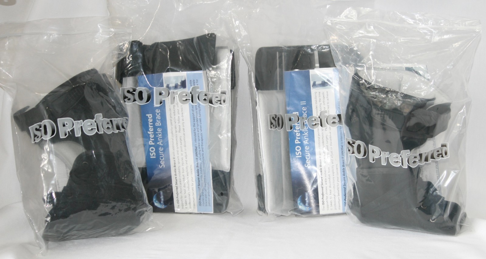 ISO Preferred Secure Ankle Brace II Size Medium Right Foot and Left Foot AN35x