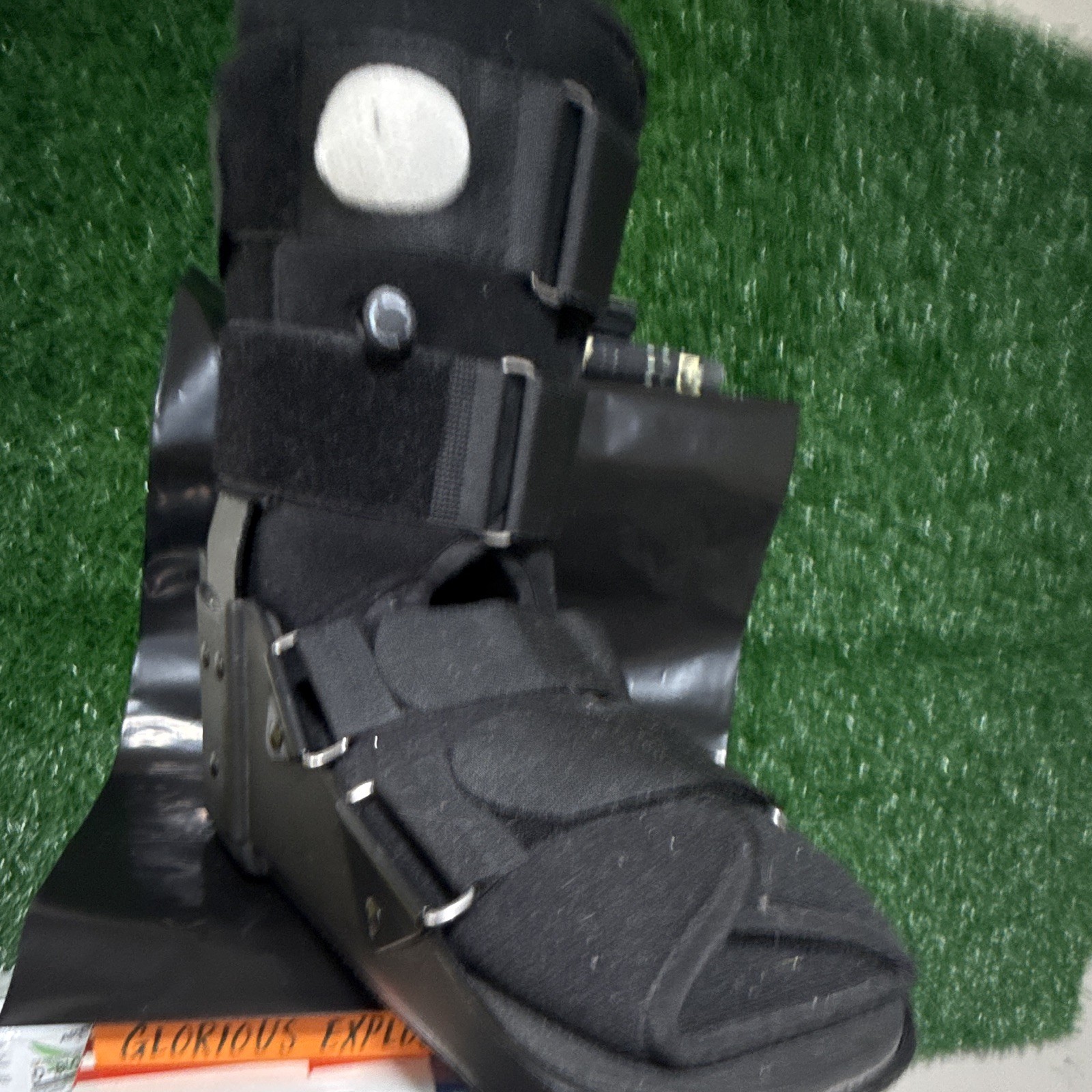 Black Adjustable Walking Boot for Foot Ankle Leg Immobilization Stabilization