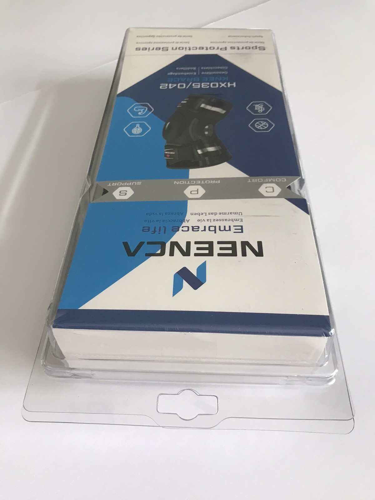 NEW Neenca Knee Brace HX035 /042 Adjustable Hinged Support Comfort Gel Pad SMALL