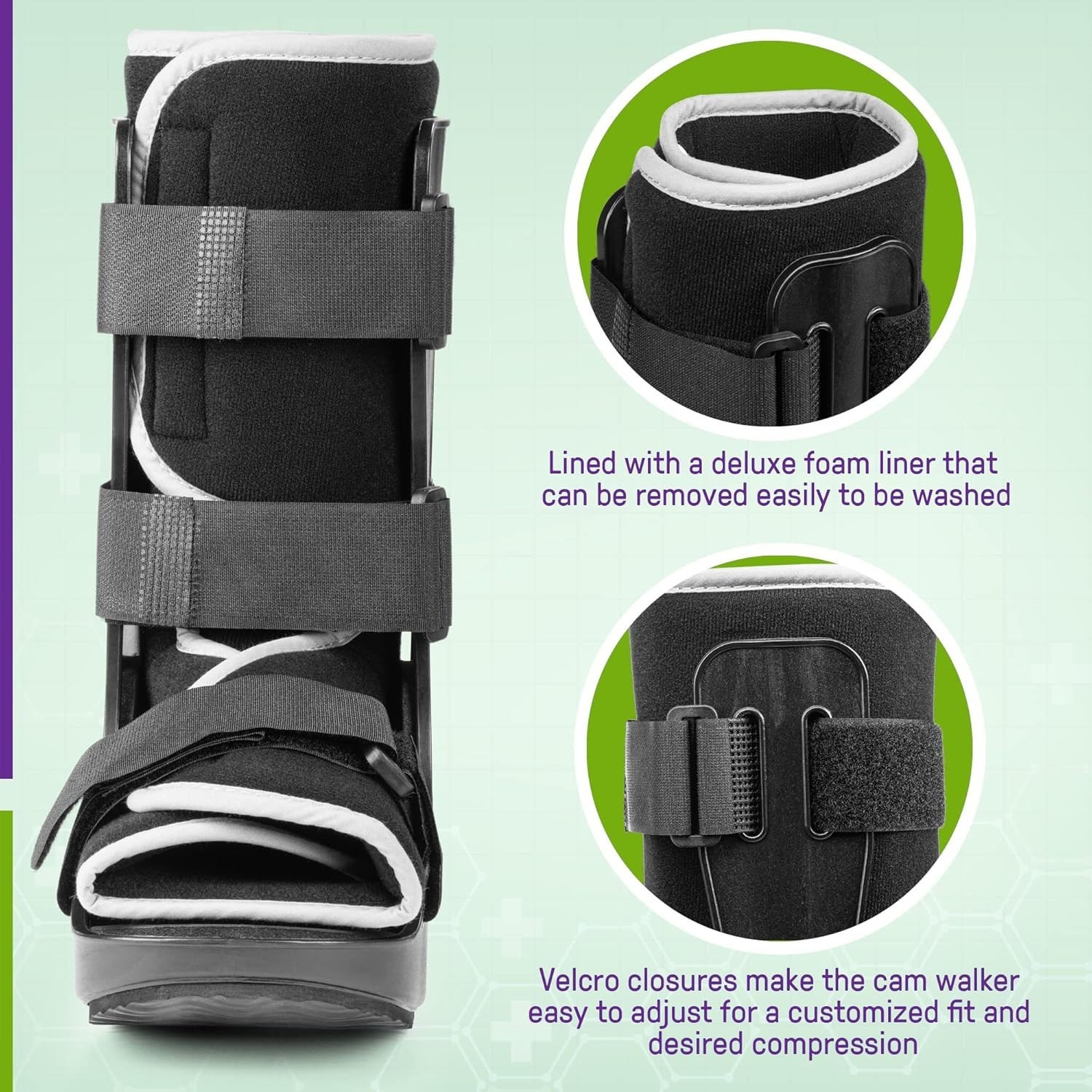 Pediatric Walking Boot Kids Children’s Ankle Support Shoe 6.5-8 Years Old