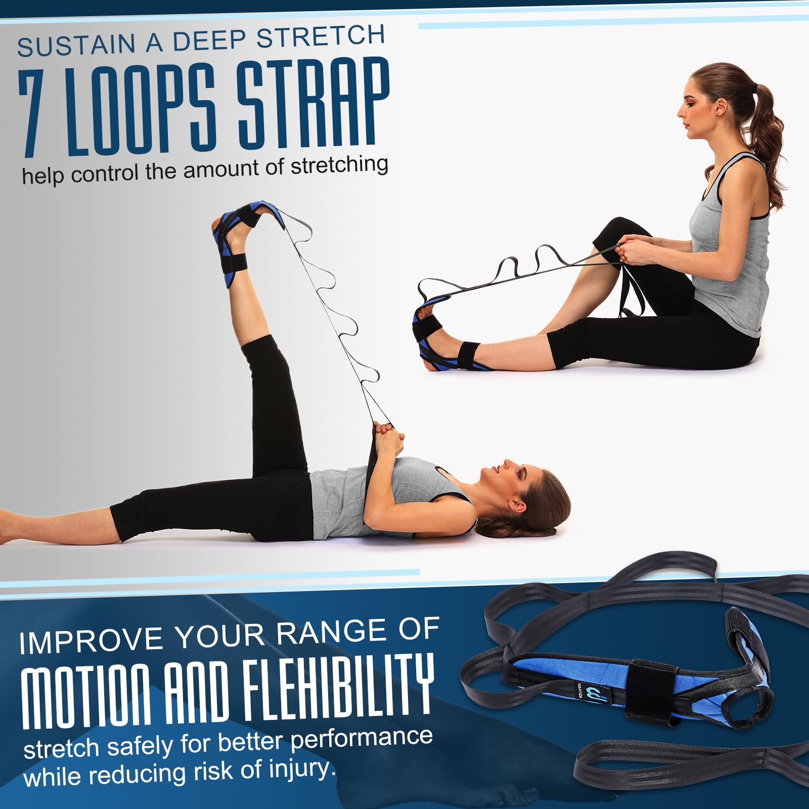 Foot And Calf Stretcher For Plantar Fasciitis, Achilles Tendonitis, He