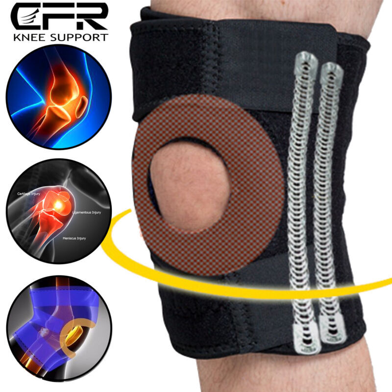 New Patella Knee Sleeve Compression Brace Support Meniscus Pad Sports Joint Pain