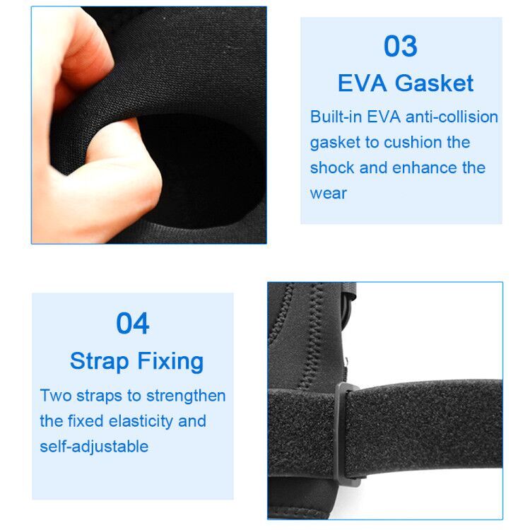 Hinged Knee Brace Compression Sleeve Open Patella Stabilizer Joint Support Wrap
