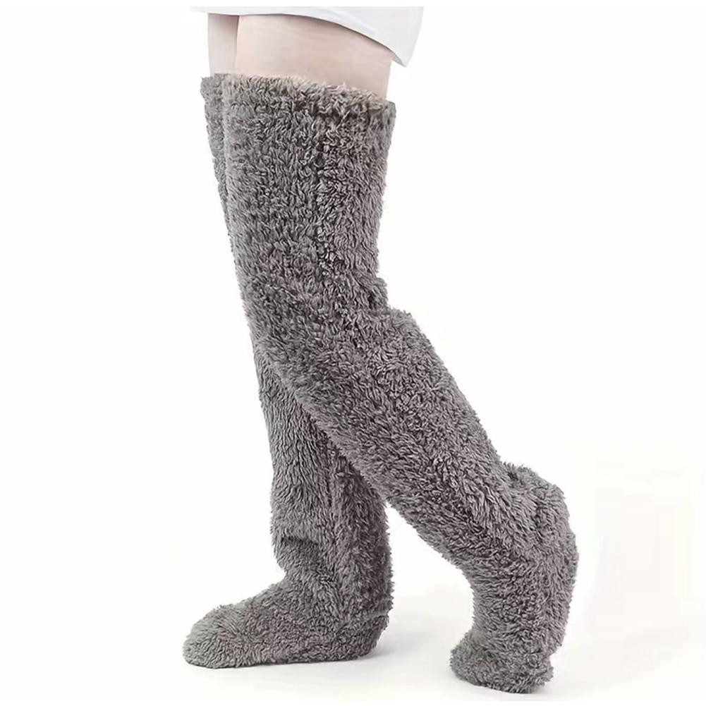 Winter Warm Women Slippers Shoes Thick Home Floor Socks Non Slip Fuzzy Socks]