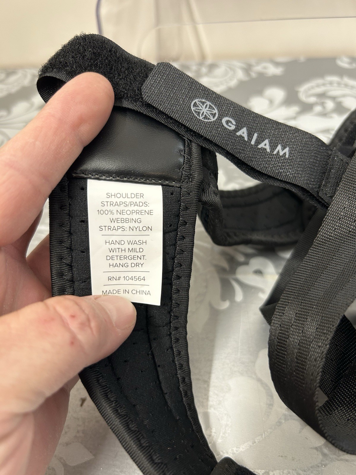 Gaiam Restore Posture Corrector Back Stretcher One Size Fits Most Black