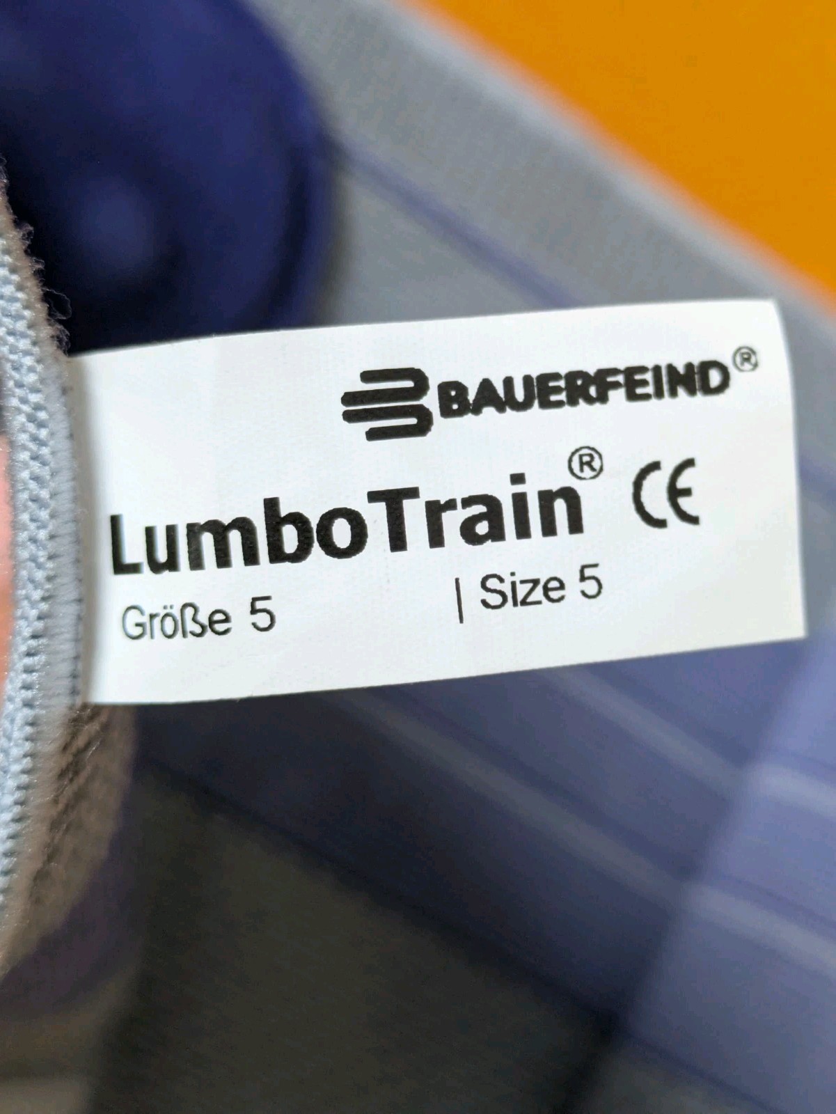 Size 5. Bauerfeind LumboTrain stabilization spine