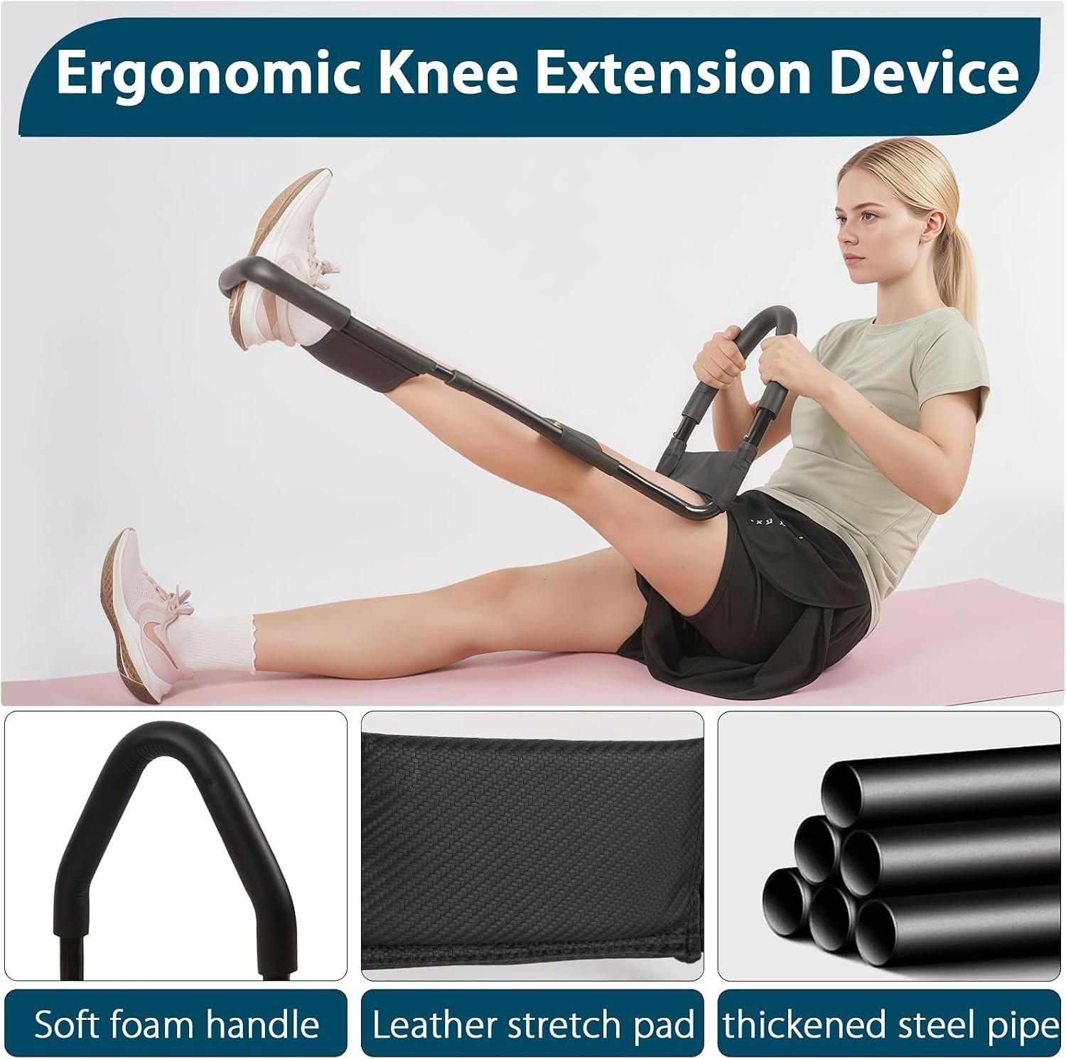 Adjustable Hamstring Stretcher Knee Extension Device