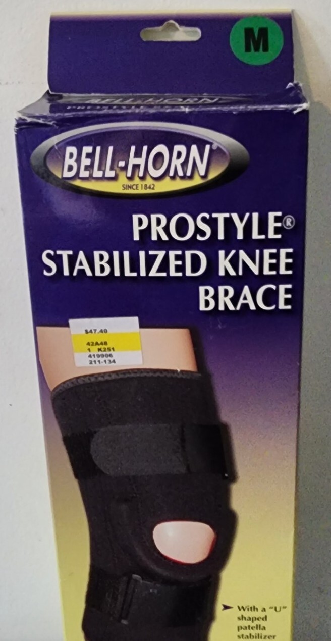 Bell-Horn Prostyle Stabilized Knee Brace Black Suze Medium