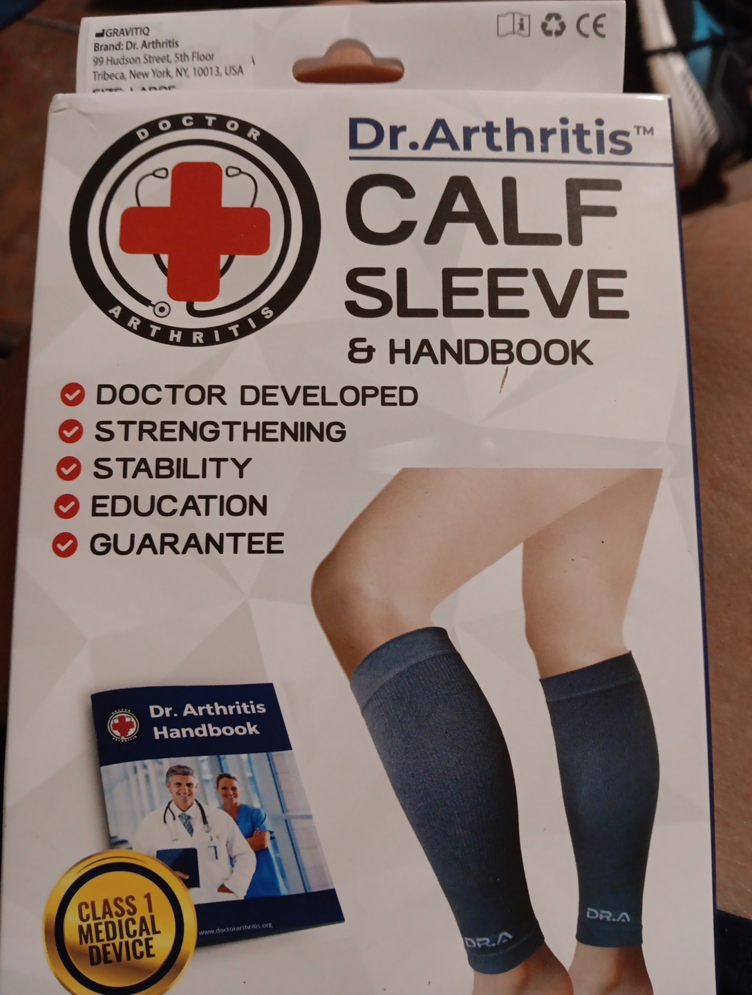 Dr A Calf Sleeve-Size Large & Handbook