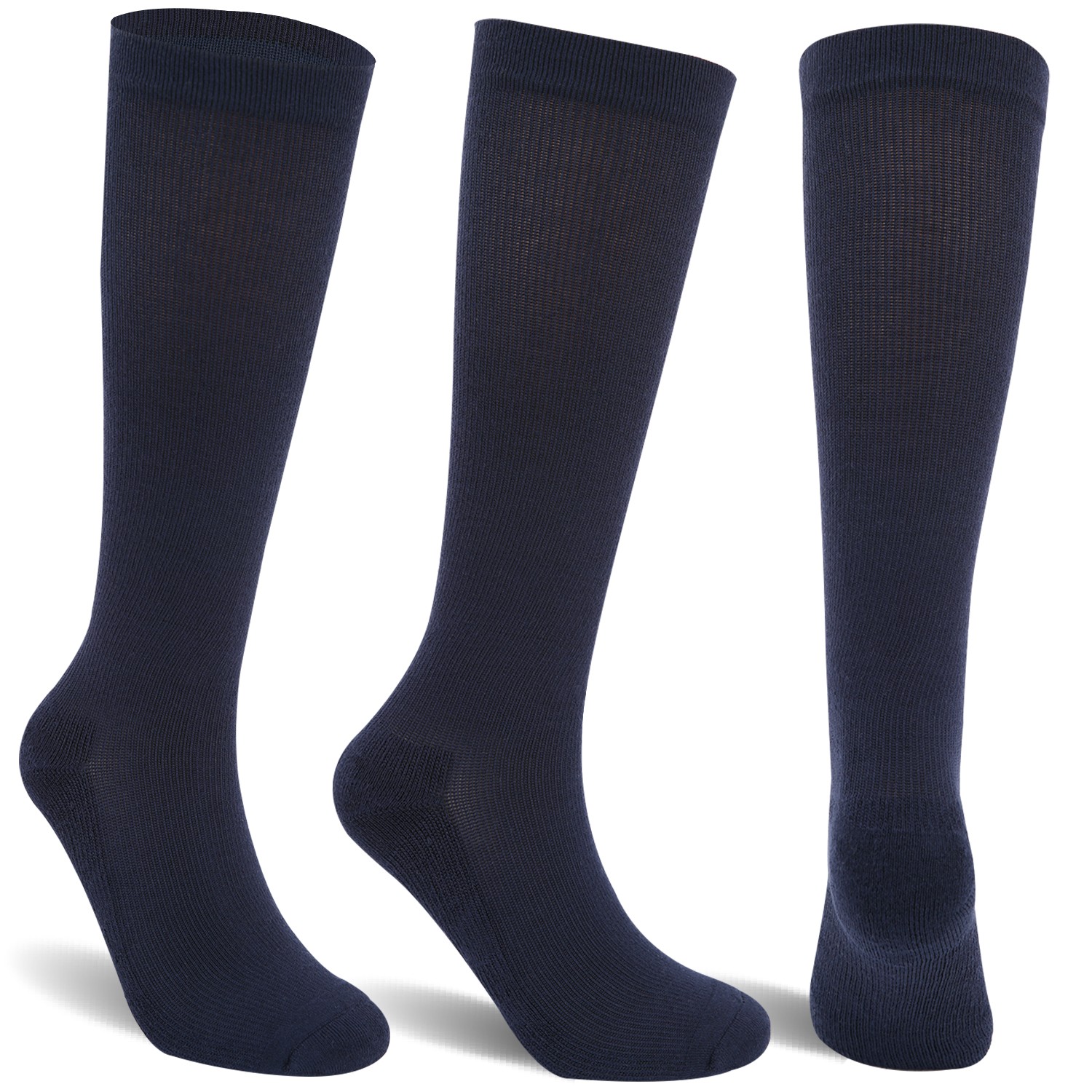 3 Pairs Compression Socks for Women & Men Circulation Cushion Support Stockings