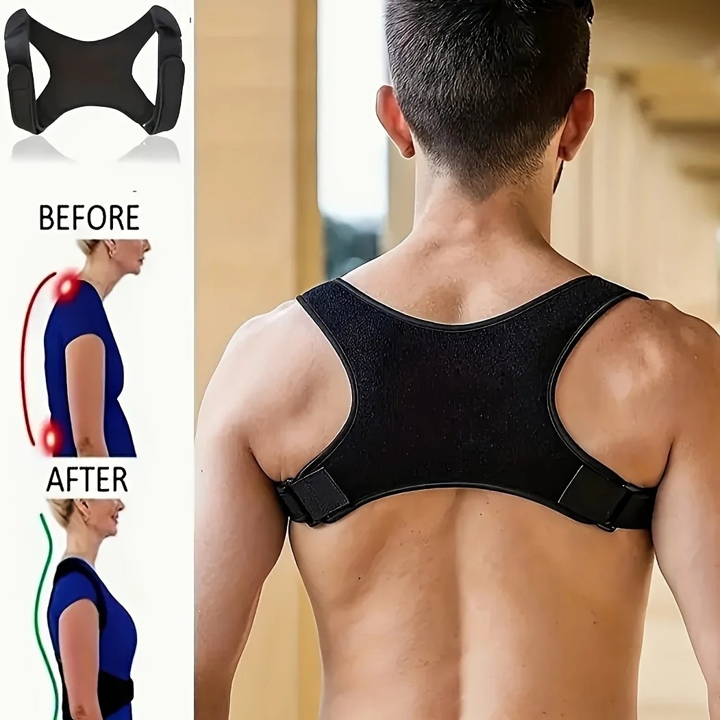 Back Posture Corrector Shoulder Straight Support Brace Belt Therapy Men Women US