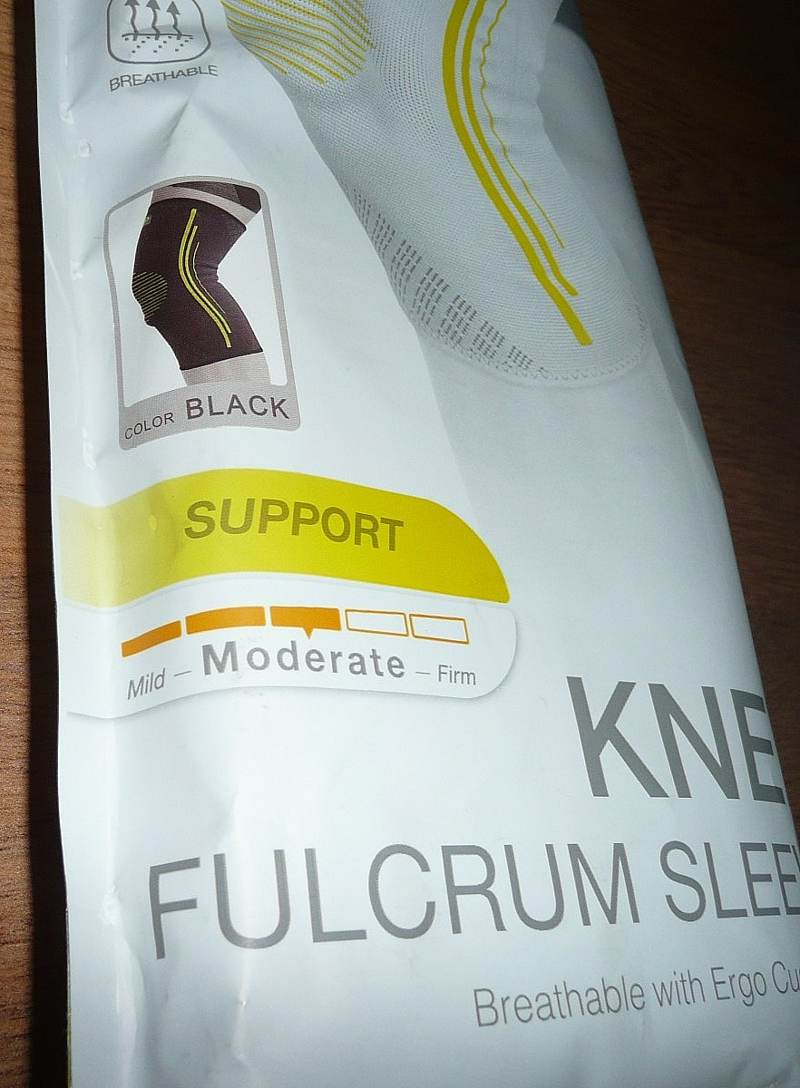 New BRACCO XL BLACK KS91 MODERATE KNEE FULCRUM SLEEVE 49-55cm ERGO CUSHION PAD