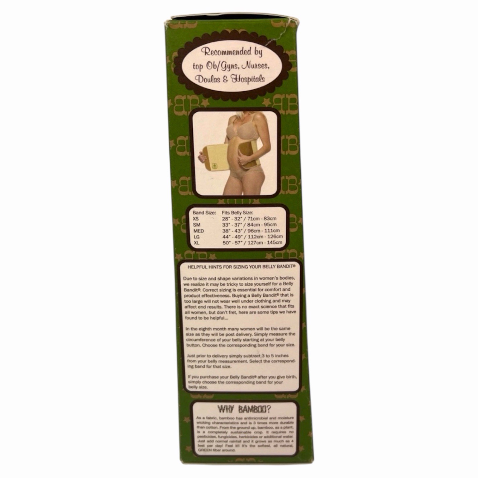 Belly Bandit Postpartum Belly Wrap Binder Bamboo Nude Size S C-Section