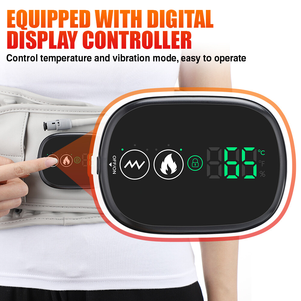 Inflatable Back Support Brace Pain Relief Lumbar Waist Spinal Air Traction Belt