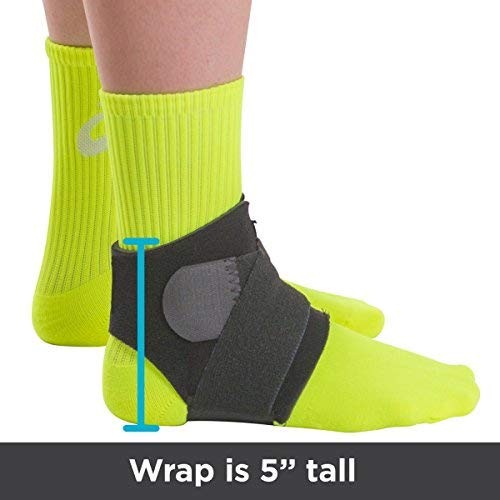 BraceAbility Neoprene Water-Resistant Ankle Small/Medium (Pack of 1), Black