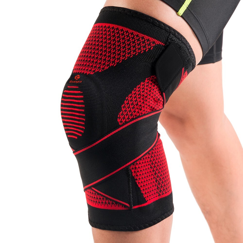 Kuangmi Knee Support Brace Wrap Silicone Bandage Running Pad Patella Protector