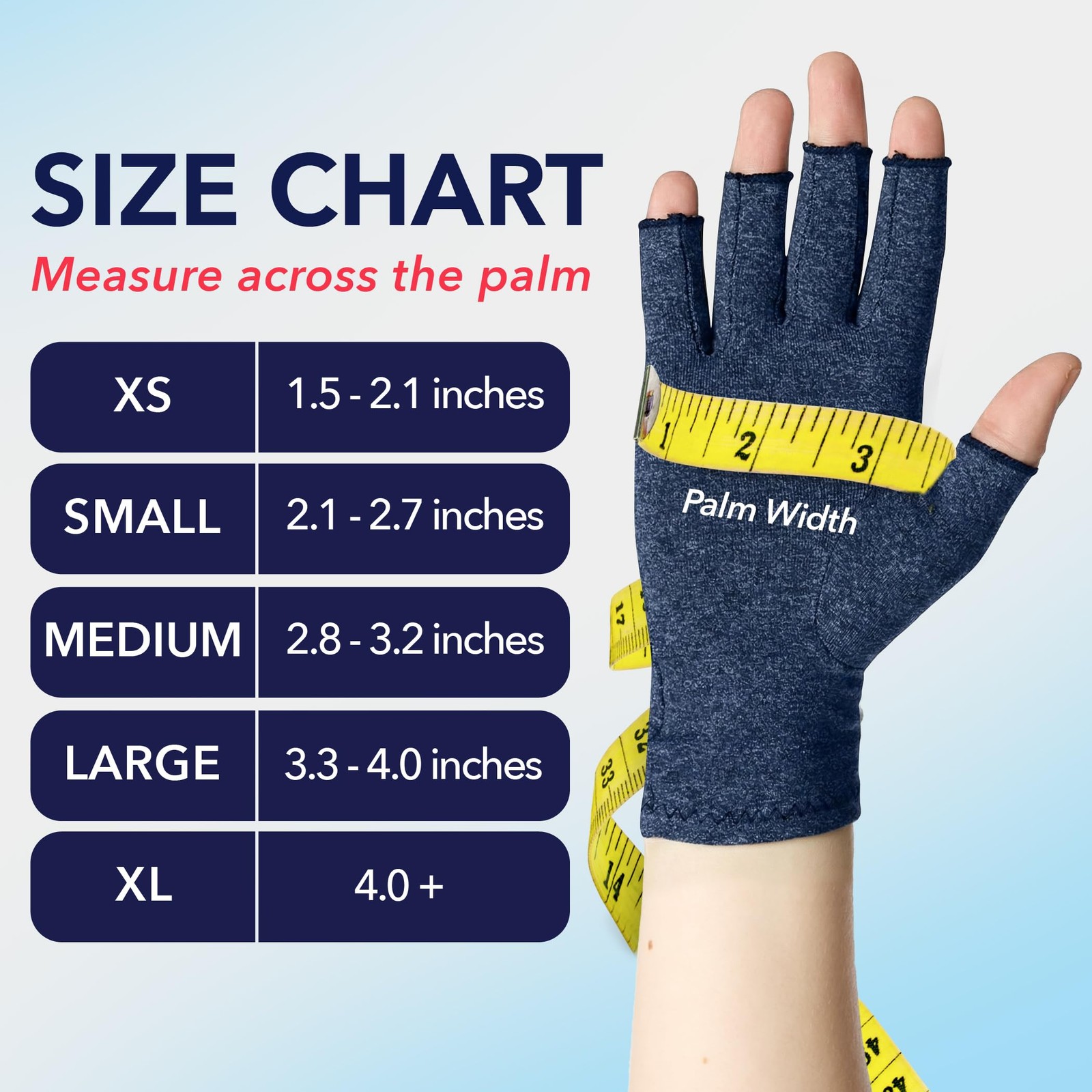 Dr. Arthritis Compression Gloves Small Navy