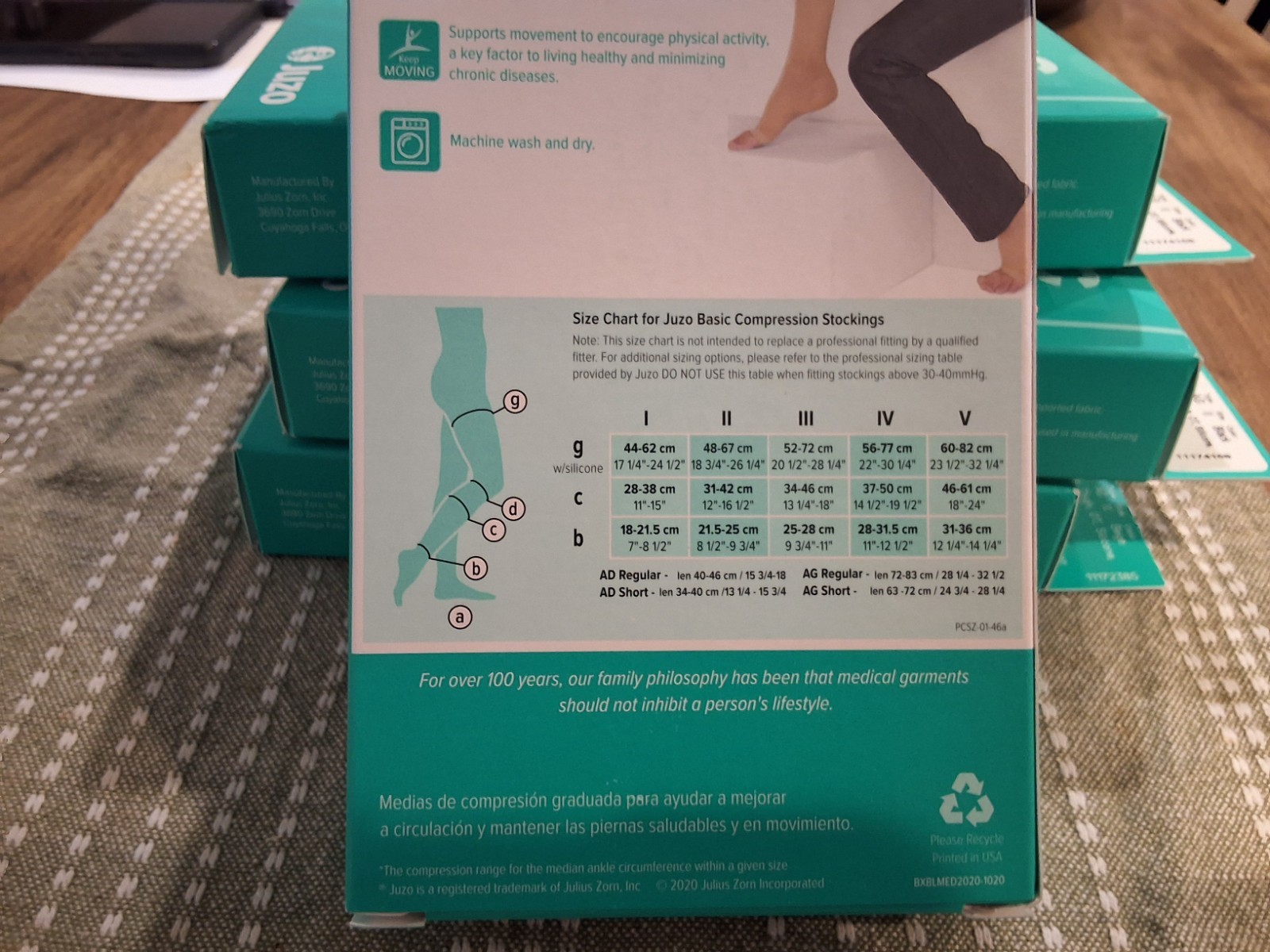Juzo Basic 4411ag 20-30 mmHg Open Toe Compression Stocking Black Sz lI