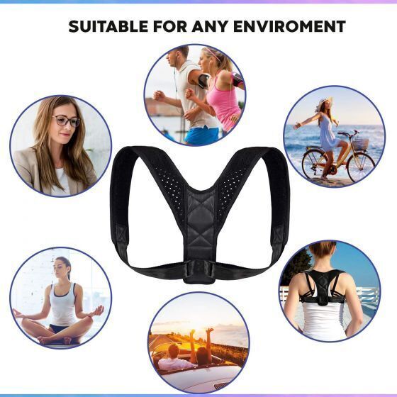 NEW Adjustable Posture Corrector Back Brace Straightener Lumbar Support