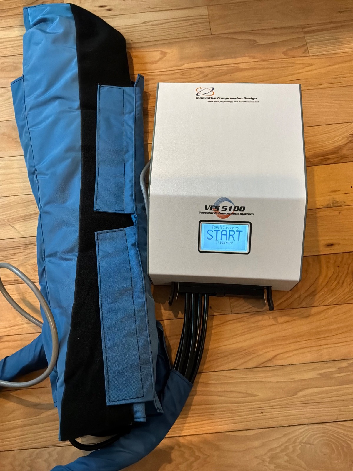 VES 5100 Digital Leg Compression System Single Sleeve Touchscreen USA Working