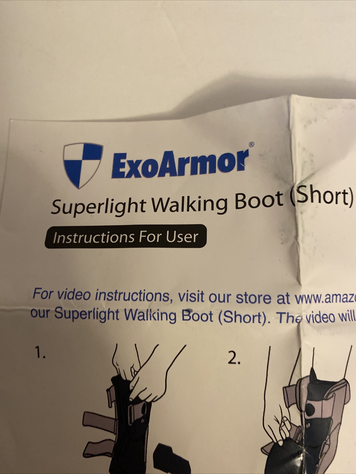 ExoArmor Super light Walking Boot (short Rise) Medium With Instructions New