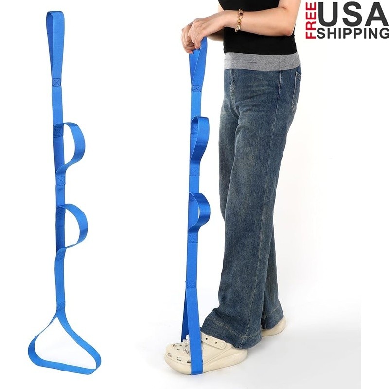 Leg Lifter Strap Hip Surgery Recovery Adjustable Multi-Handle Mobility Aid New
