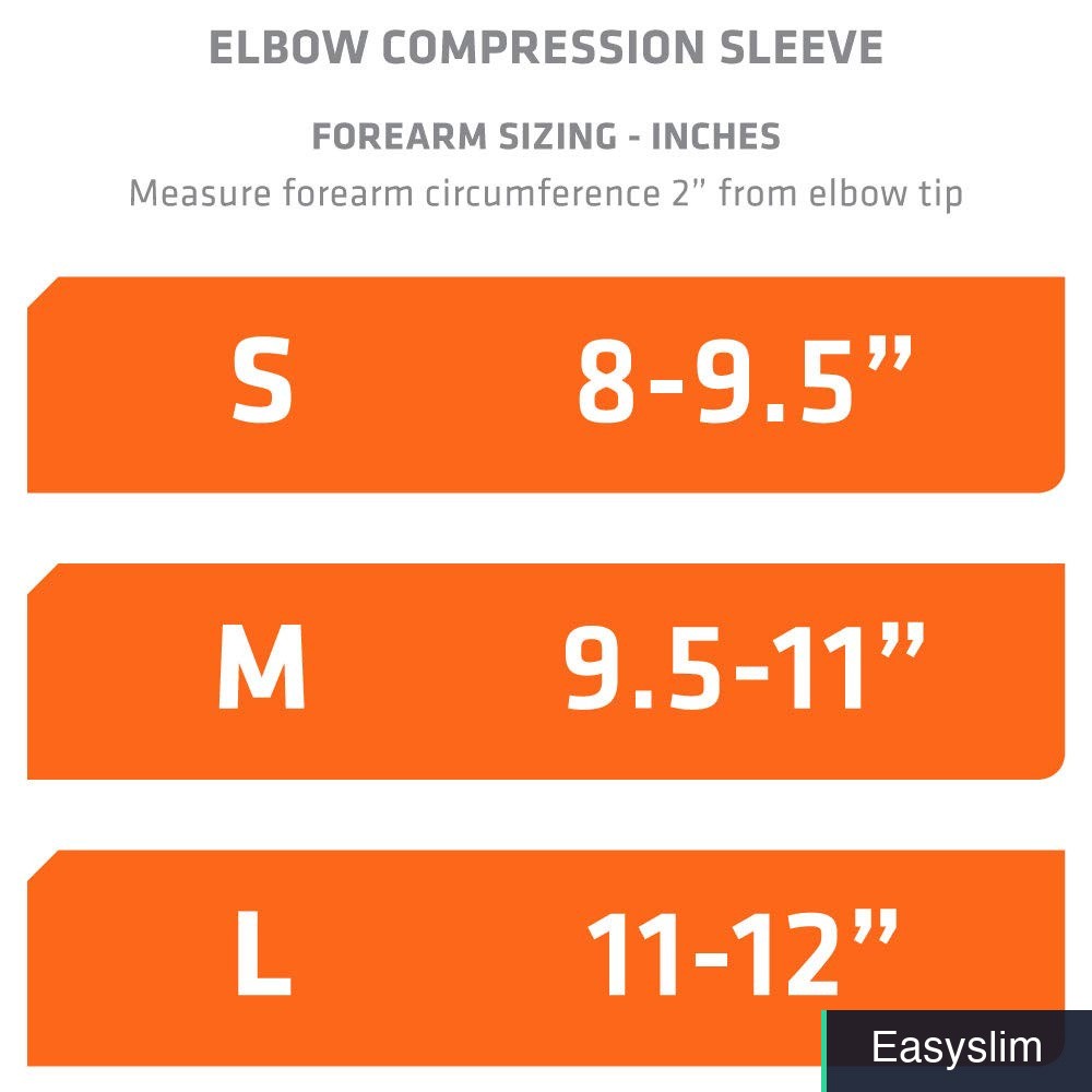 Elbow Compression Sleeve Large Black Neoprene Vented Adjustable Straps