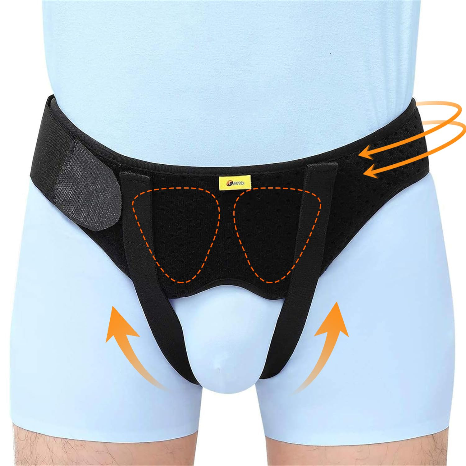Inguinal Hernia Belt for Men Support Hernias Truss for Single/Double