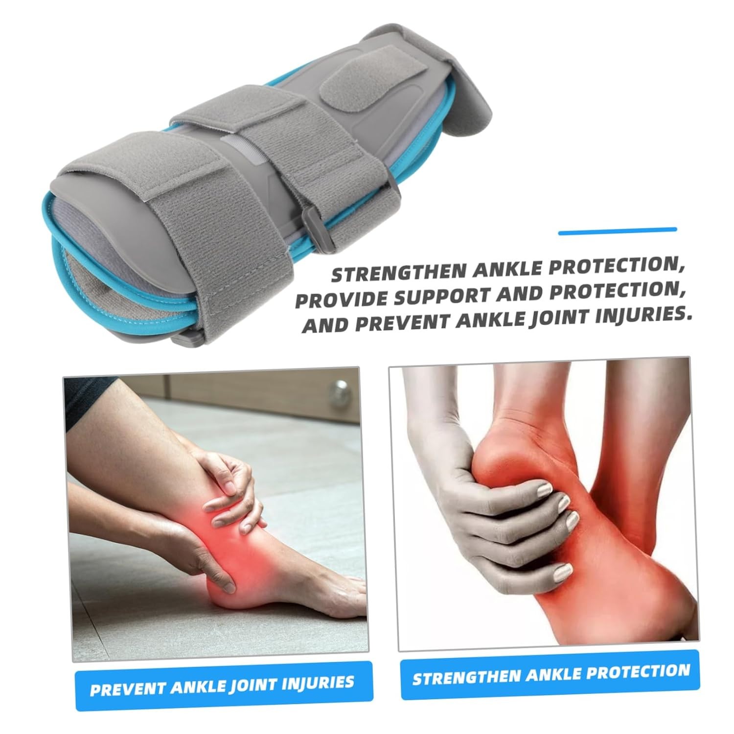Collbath Foot Drop Brace Plantar Fasciitis Splint Adult Gray One Size