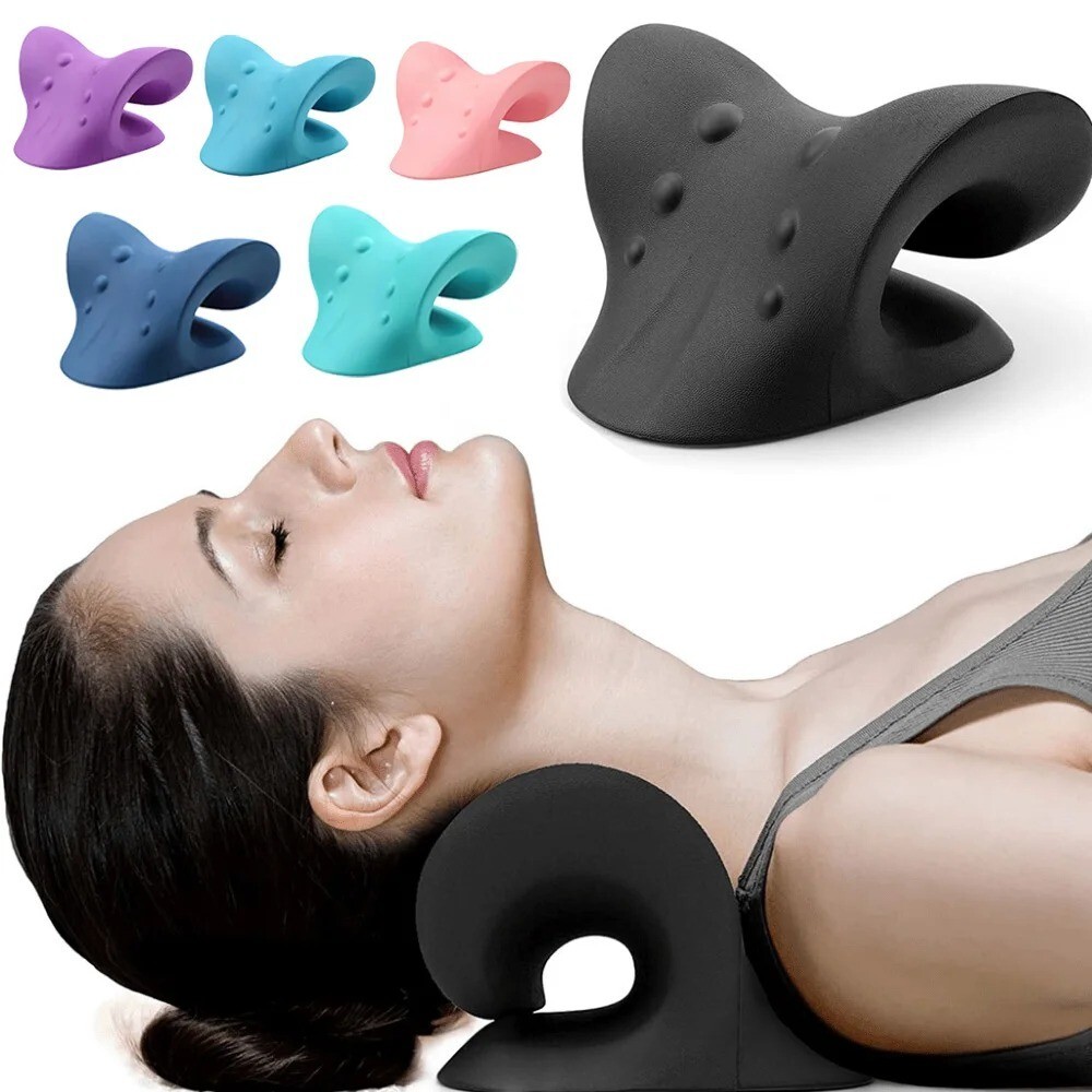 Neck Shoulder Stretcher Relaxer Cervical Cloud Shape Traction correction pillo