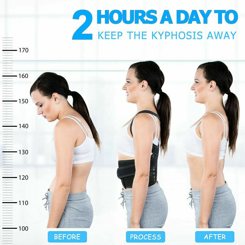 Back&Lumbar Support Brace-Improve Posture & Relieve Lower Thoracic, Spine Pain