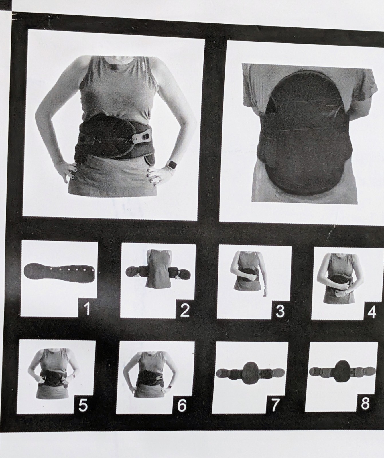 Adjustable Back Brace Lumbar Support Unite Medical Lumbar Sacral Orthosis