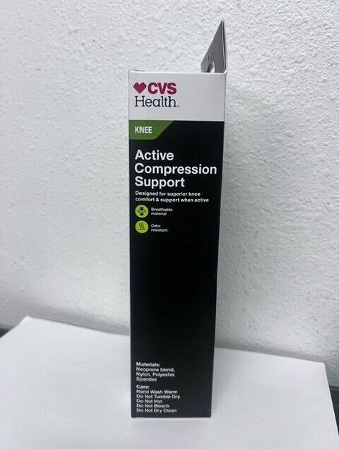 CVS Health Active Compression Knee Support Breathable Material Size XL