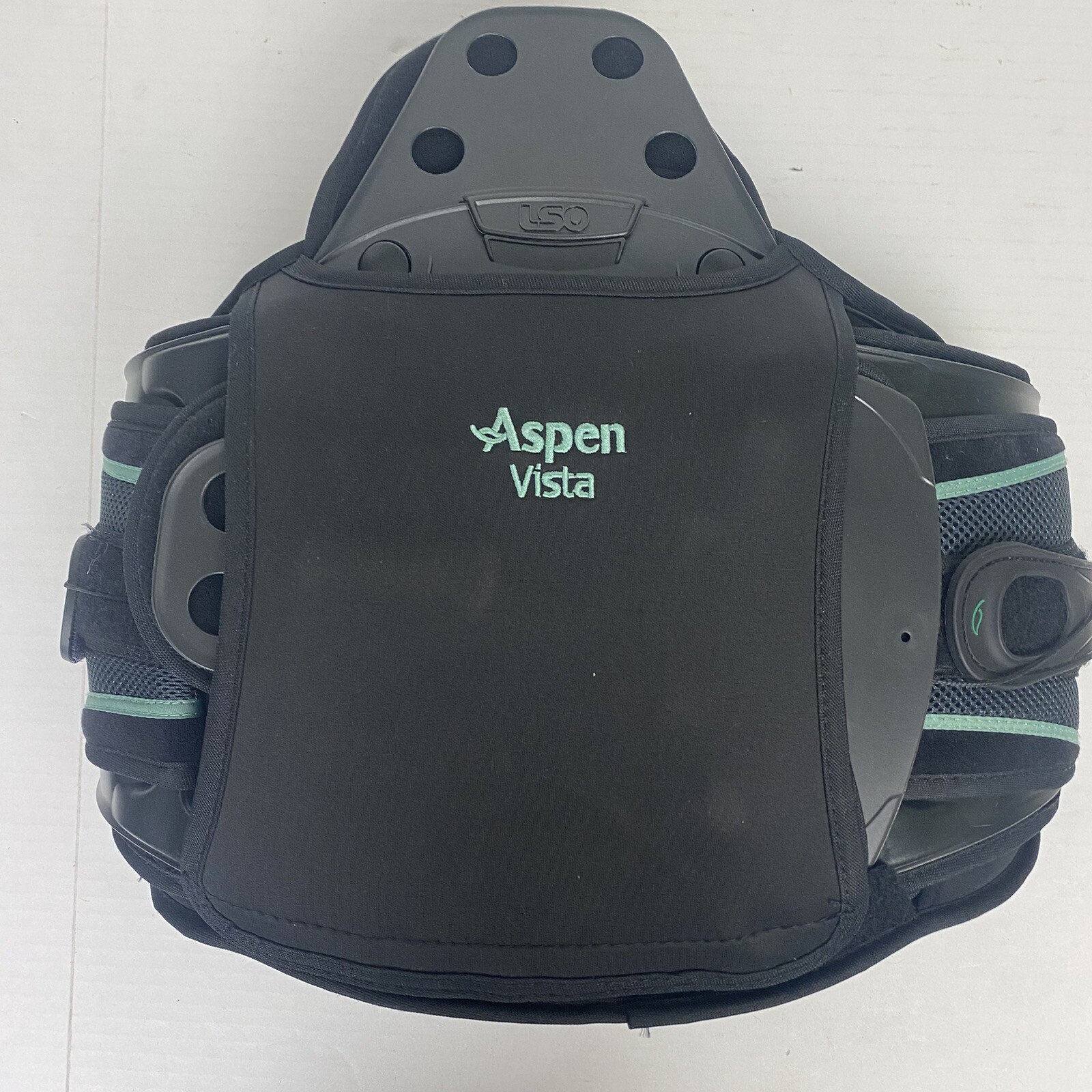 Aspen Vista 637 Back Brace One Size Fits Most Black Adjustable Support Motion