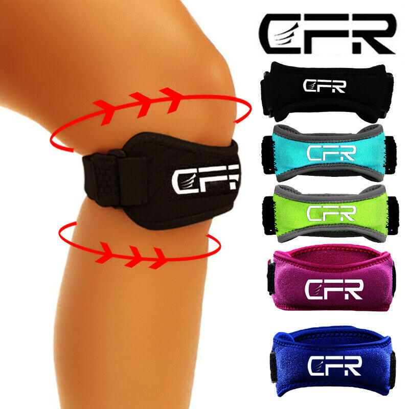 A Pair Knee Brace Support Patella Stabilizer Strap Arthritis Tendon Running