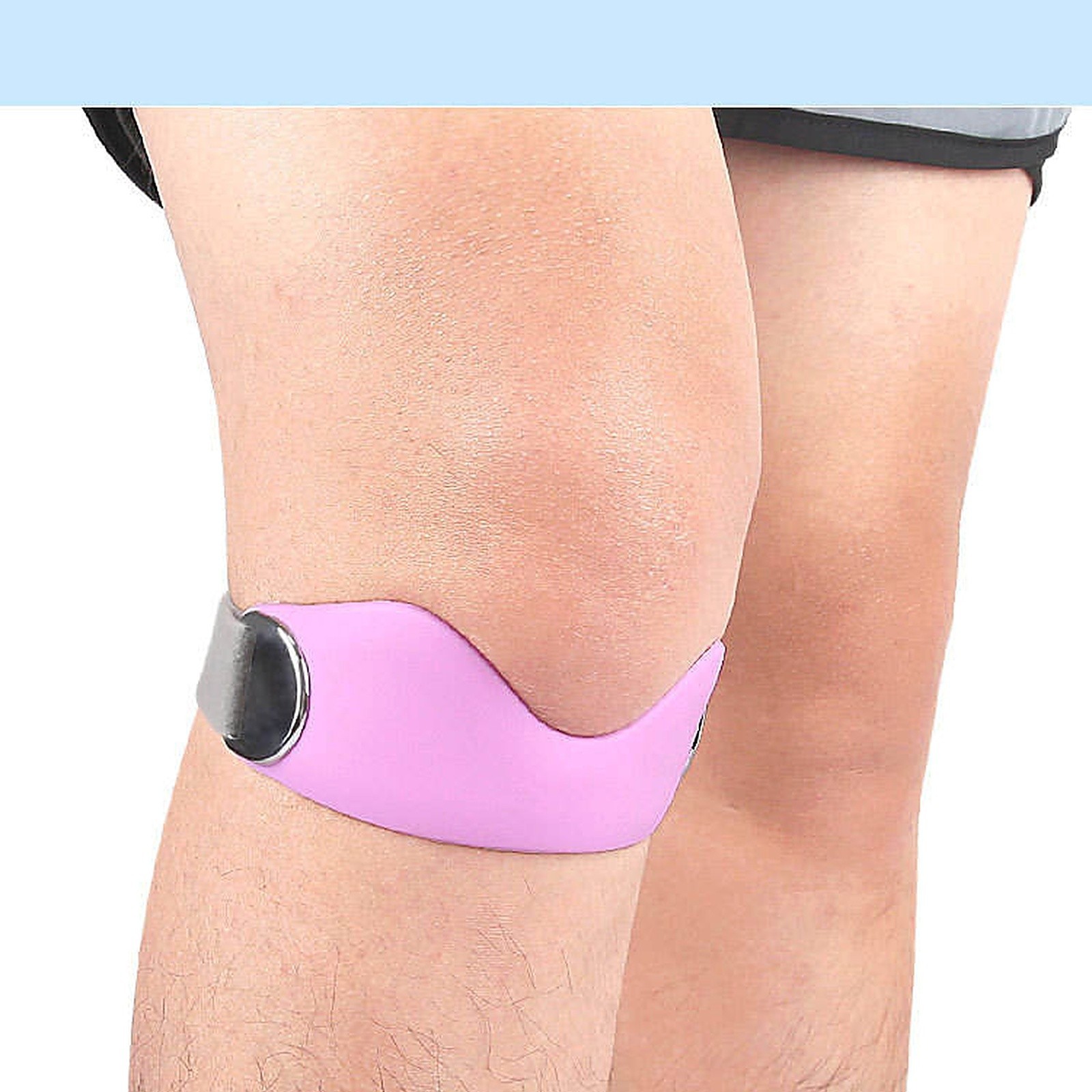 Patellar Tendon Support Strap Silicone Knee Band Adjustable Stabilizer Men Women