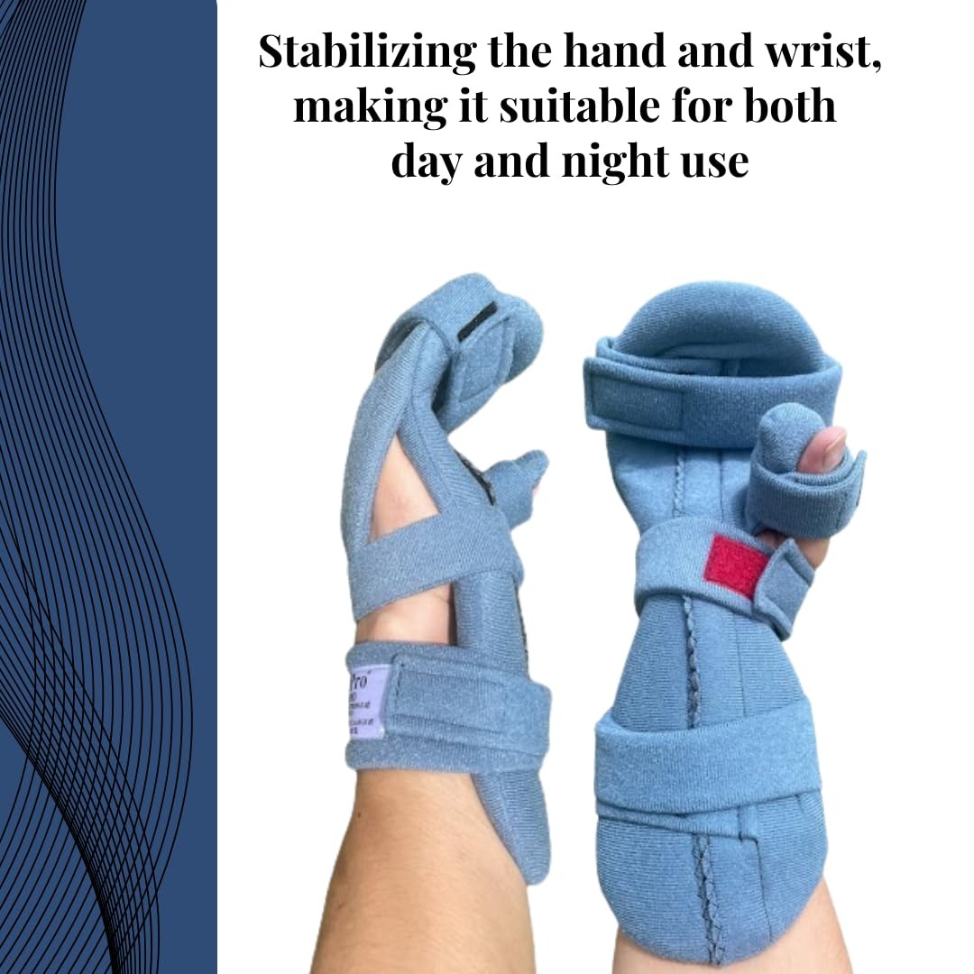SoftPro Functional Resting WHFO Resting Hand Splint, Stroke Recovery, Adjust…