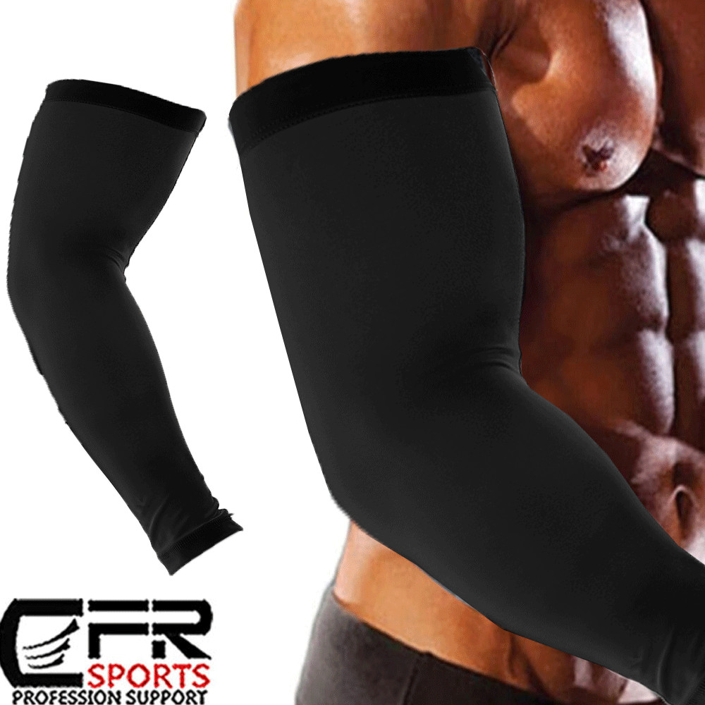 Cooling Arm Sleeves Outdoor Sports Basketball UV Sun Protection Tattoo Cover CFR