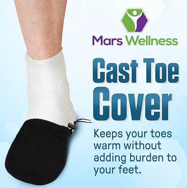 Premium Cast Sock Toe Cover Protector – Drawstring Cover – MARS WELLNESS