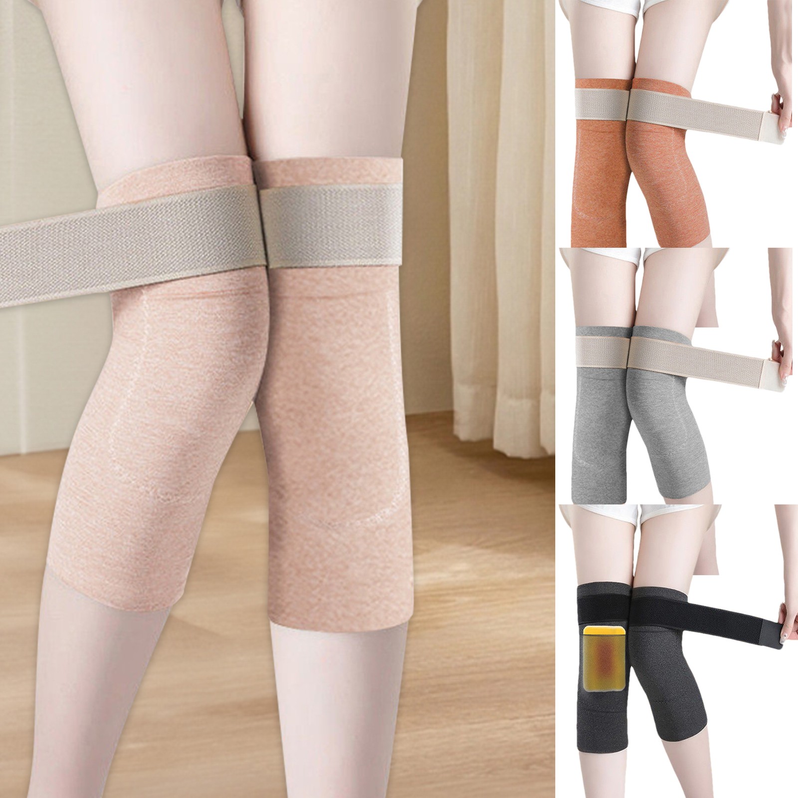 Winter Warm Knee Pads Women Men Elderly Cold Leg Kneepad Knee Support