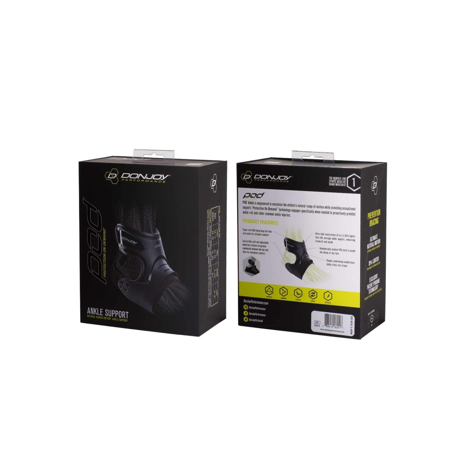 Donjoy Performance Pod Ankle Brace – Ultra-Lightweight Support For Sprains