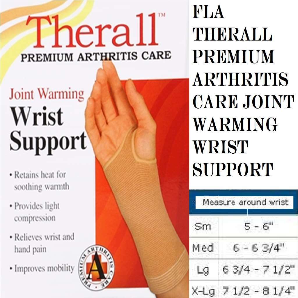 FLA Joint Warming Wrist Support Beige Small Therall Premium Arthrits Care