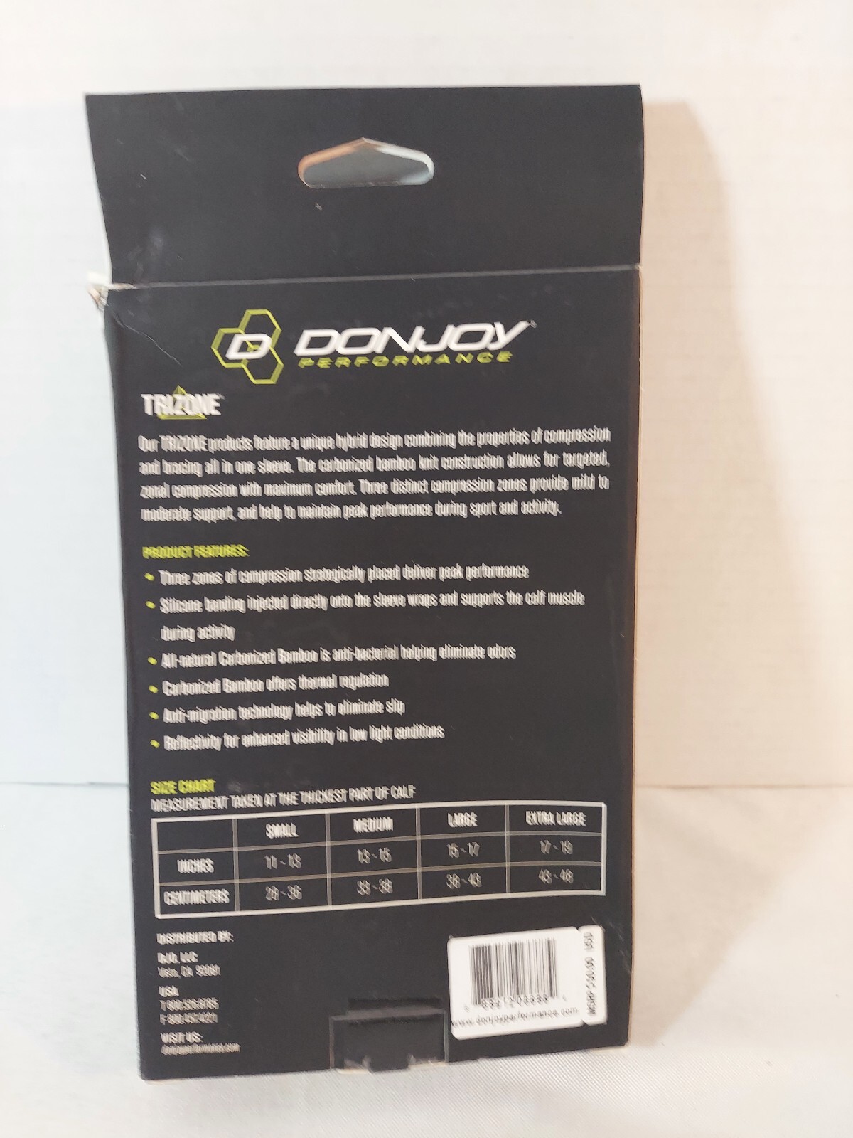 Donjoy Performance Trizone Calf Sleeve Sz. Med. NIB