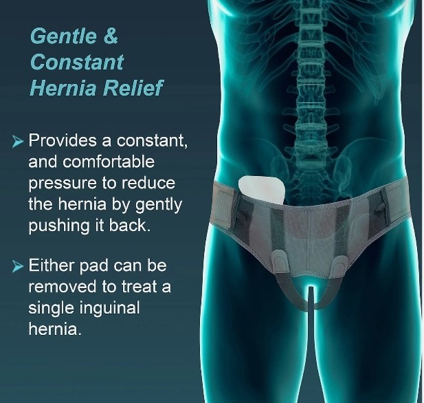 Tynor Inguinal Double Hernia Support With Two Truss pad hernia Belt Small size