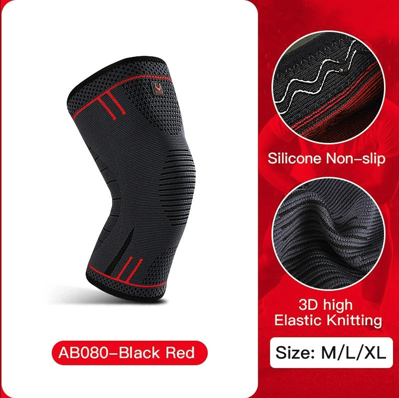 1pc Compression Knee Support Sleeve: Elastic Sports Brace for Running & Gym