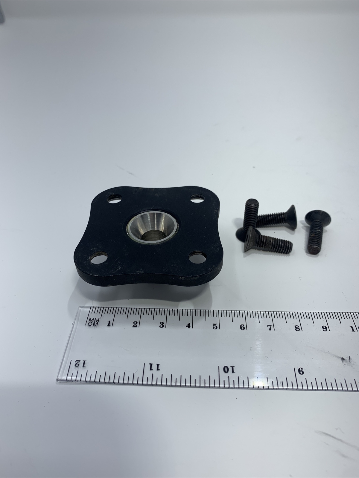 trulife AAA210 4 hole Pyramid Adapter. Black prosthetic Part Plate Component￼
