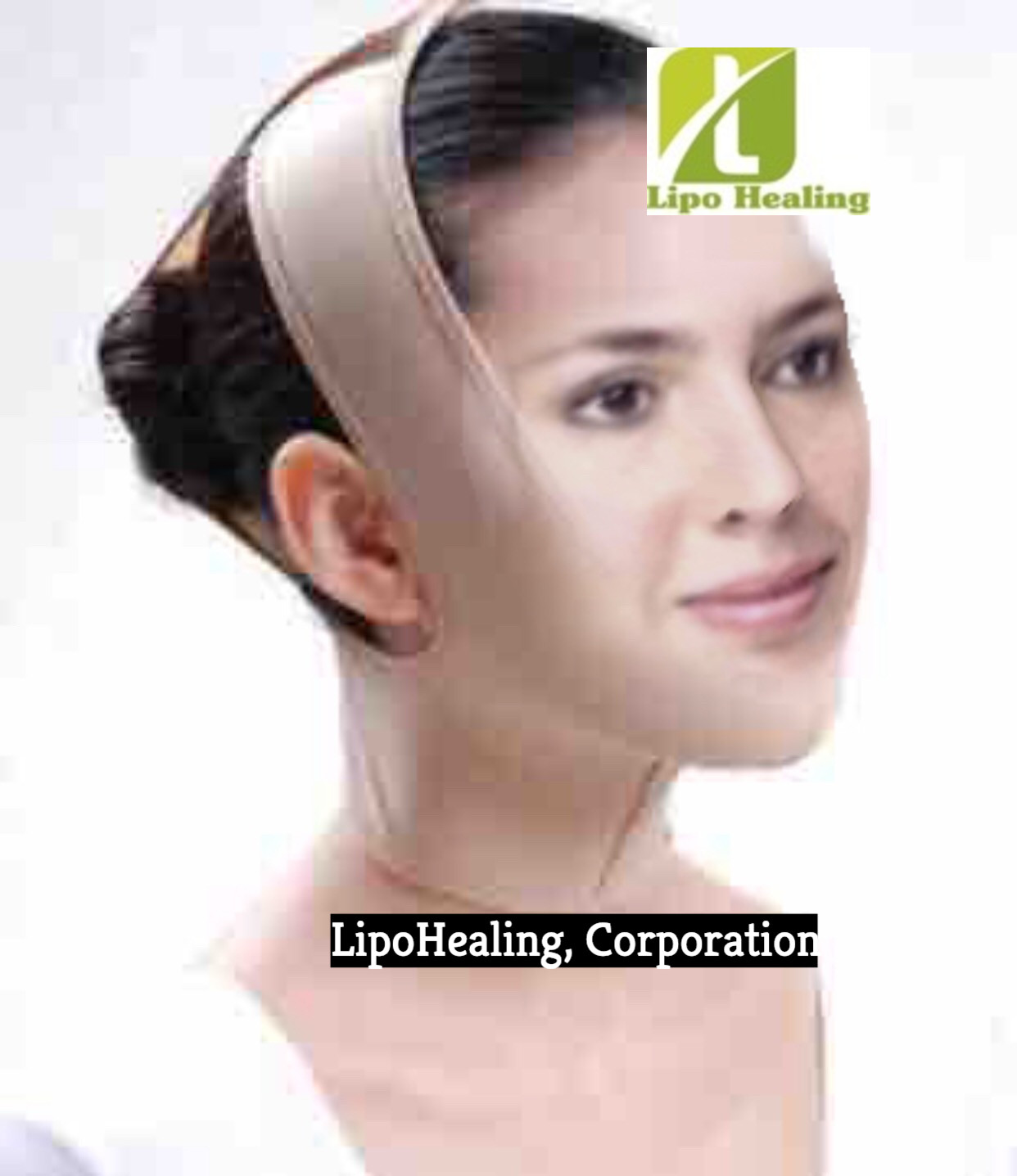 FACE Strap with LIPOFOAM NECK COMPRESSION CHIN STRAP UNISEX by LipoHealing, LLC.