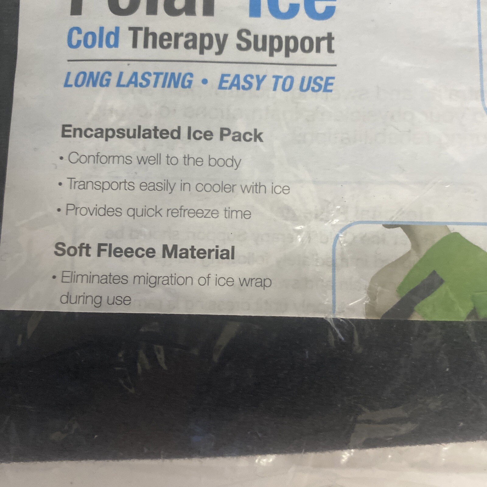 Polar Ice Compression Shin Wrap – Cold therapy reduce inflammation One size fits