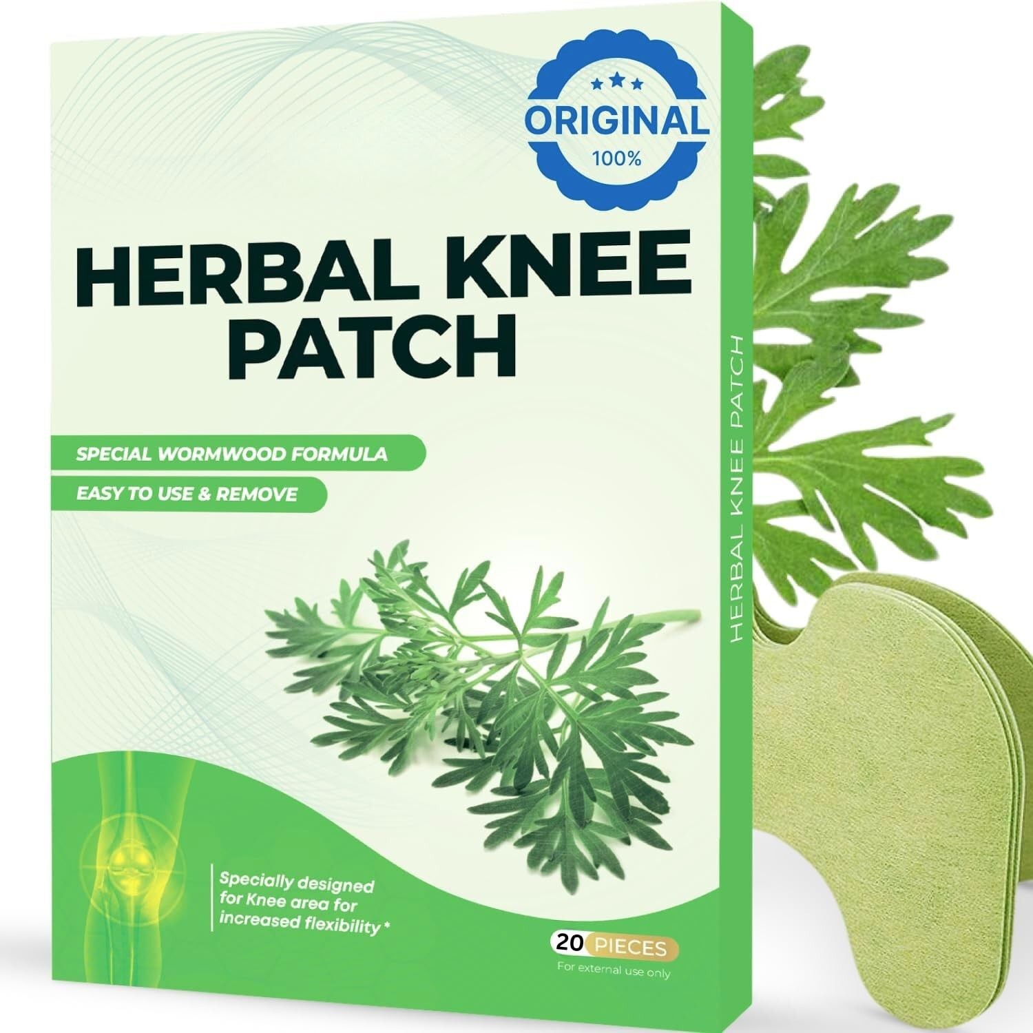 Skylike Herbal Knee Pain Relief Patches Joint Knee Pain Relief 20 Pieces